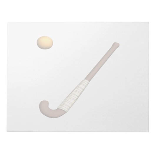 Veldhockey-toets & Ball Notitieblok (Voorkant)