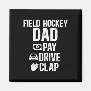 Veldhockey Vader Betaal Rijd Klap Veldhockey Spele Magneet