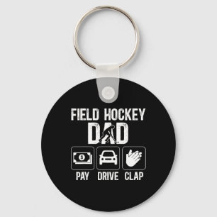 Veldhockey Vader Betaal Rijd Klap Veldhockey Spele Sleutelhanger