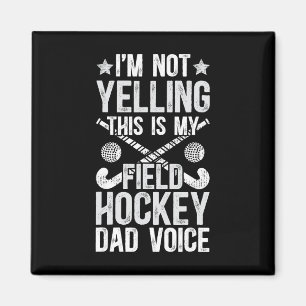 Veldhockey Vader Stem Vader Van Een Veldhockeyspel Magneet