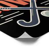 Veldhockey Verdediging Sticks Omlaag  Poster (Hoek)