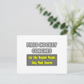 Veldhockeycoaches .. slimmer briefkaart (Staand voorkant)