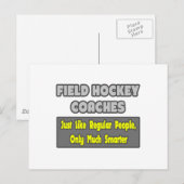 Veldhockeycoaches .. slimmer briefkaart (Voorkant / Achterkant)