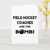 Veldhockeycoaches zijn de bom! kaart (Gele Bloem)