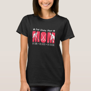 Veldhockeyer moeder Het ijshockey liefhebber veld T-shirt