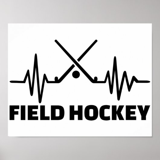 Veldhockeyfrequentie Poster (Voorkant)