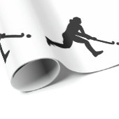 Veldhockeymeisje Cadeaupapier (Rol Hoek)