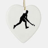 Veldhockeymeisje Keramisch Ornament (Rechts)