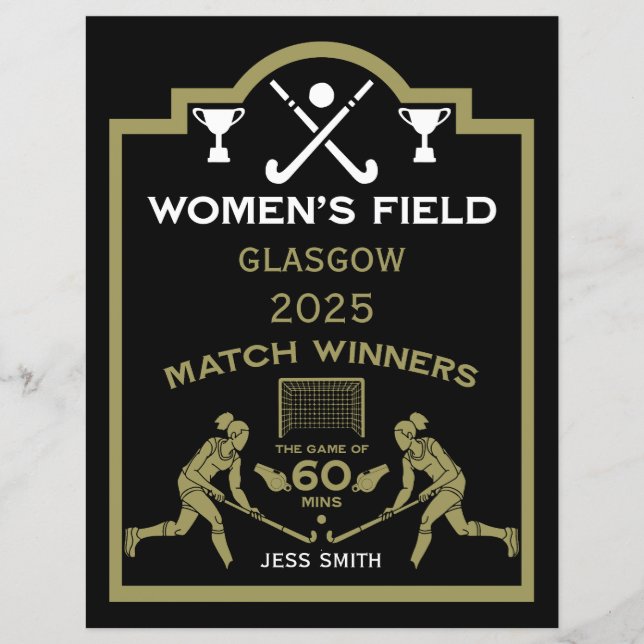Veldhockeyprijs vrouwen (Voorkant)