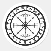Veldismagn - Rune Circle Ronde Sticker (Voorkant)