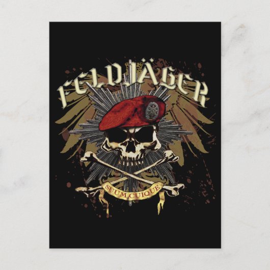Veldjager Ansichtkaart Briefkaart (Voorkant)