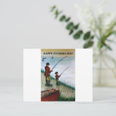 Veldkaart voor vaders dag briefkaart (Staand voorkant)