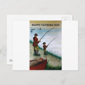 Veldkaart voor vaders dag briefkaart (Voorkant / Achterkant)