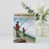 Veldkaart voor vaders dag briefkaart (Staand voorkant)