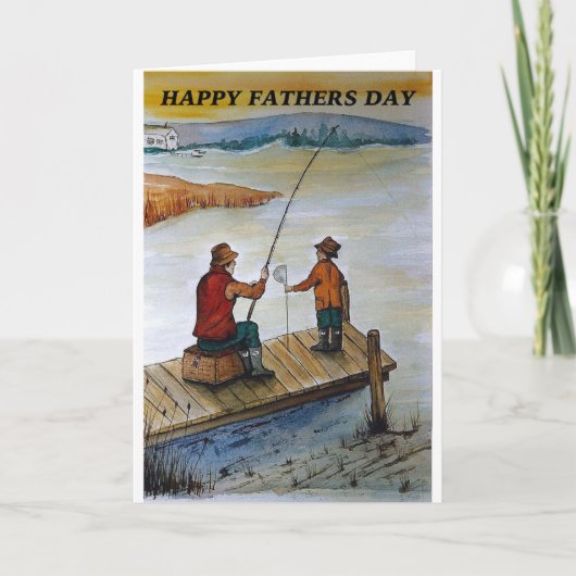 Veldkaart voor vaders dag kaart (Voorkant)