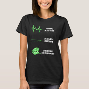 Veldlakkerij volgen en fieldbeheer t-shirt