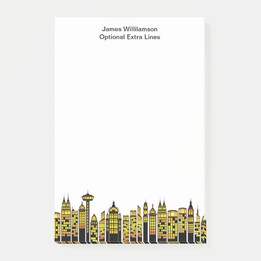 Veldlijnnacht Aangepast Post-it® Notes (Voorkant)