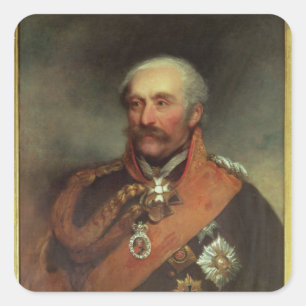 Veldmaarschalk Prince Von Blucher c.1816 Vierkante Sticker