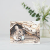Veldmuis Briefkaart (Staand voorkant)
