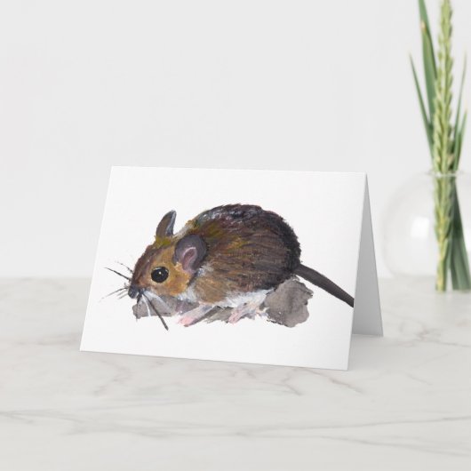 veldmuis feestdagen kaart (Voorkant)