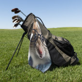 Veldmuis met bril golfhanddoek (Groen)