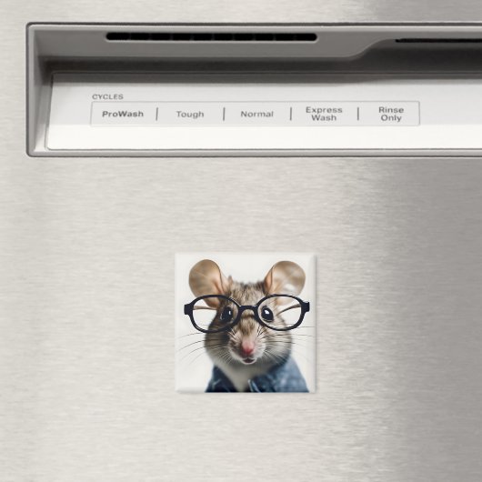 Veldmuis met bril magneet (Insitu (Vaatwasser))