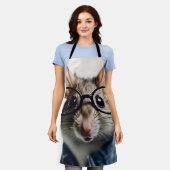 Veldmuis met bril schort (Gedragen)