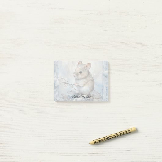 Veldmuis Post-it® Notes (Op bureau)