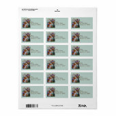 Veldmuis vogelobservatie vindt nestWaterverf kunst Etiket (Full Sheet)