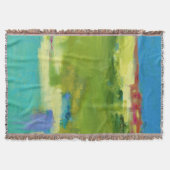 Veldnotities - Abstracte groene kunst Deken (Voorkant)