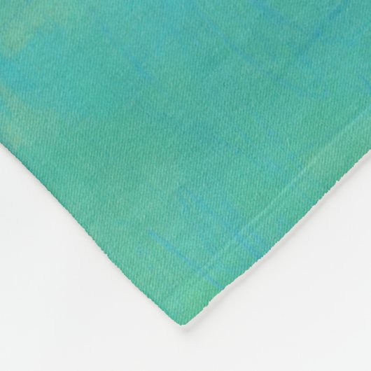 Veldnotities - Abstracte groene kunst Fleece Deken (Hoek)