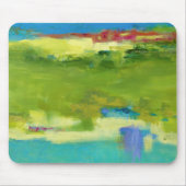 Veldnotities - Abstracte groene kunst Muismat (Voorkant)