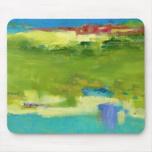 Veldnotities - Abstracte groene kunst Muismat (Voorkant)