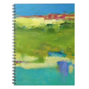 Veldnotities - Abstracte groene kunst Notitieboek