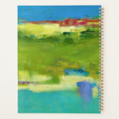 Veldnotities - Abstracte groene kunst Planner (Achterkant)