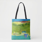 Veldnotities - Abstracte groene kunst Tote Bag (Voorkant)