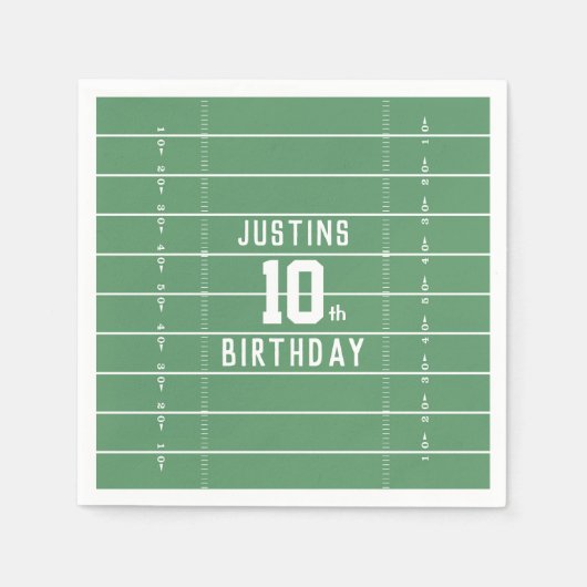 Veldnummer van het Football van de sport op de thu Servet (Voorkant)