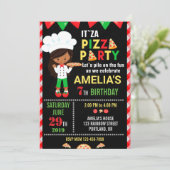 Veldnummer van Pizza Kleine chef Kaart (Staand voorkant)