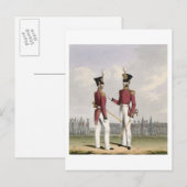 Veldofficieren van de Koninklijke Mariniers, bord  Briefkaart (Voorkant / Achterkant)