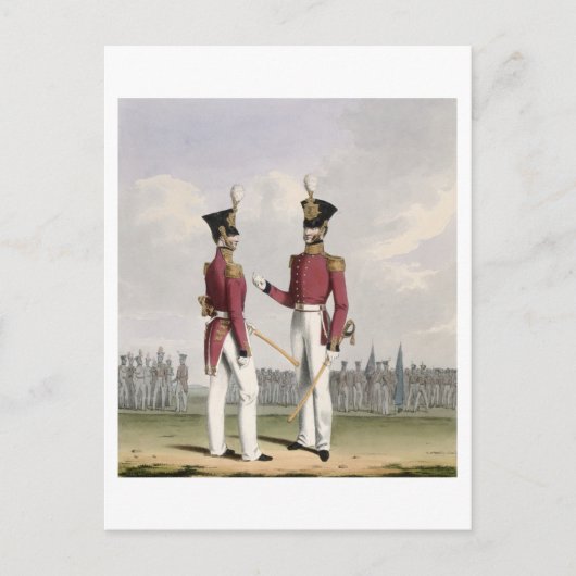 Veldofficieren van de Koninklijke Mariniers, bord  Briefkaart (Voorkant)