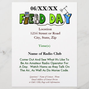Veldradiodag Ham Radio Promotie Flyer
