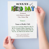 Veldradiodag Ham Radio Promotie Flyer (Hand)