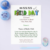 Veldradiodag Ham Radio Promotie Flyer (Enkel)