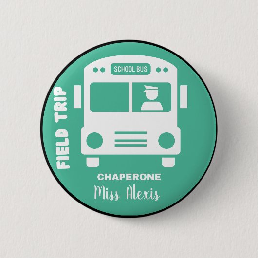 Veldreis Chaperone - Monogram Naam - Aanpassen Ronde Button 5,7 Cm (Voorkant)