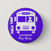 Veldreis Chaperone - Monogram Naam - Aanpassen Ronde Button 5,7 Cm (Voorkant)