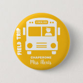 Veldreis Chaperone - Monogram Naam - Aanpassen Ronde Button 5,7 Cm (Voorkant)