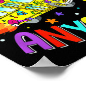 Veldreis iedereen Leerleraar schoolbus terug Poster (Hoek)