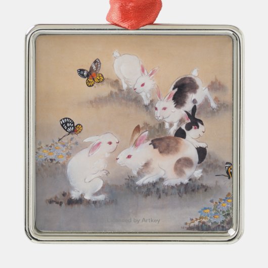 Veldreis Metalen Ornament (Voorkant)