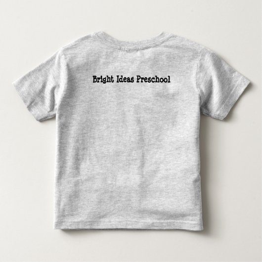 Veldritten voor klasse kinder shirts (Achterkant)