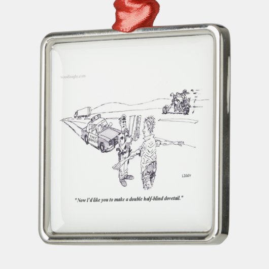 Veldschermtest Square Ornament (Links)